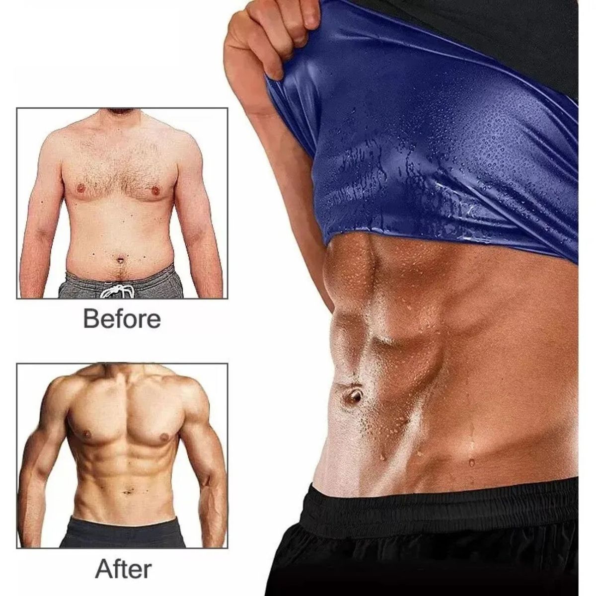 MOVI - Polera Reductora Sweat Shaper con Compresión y Efecto Sauna