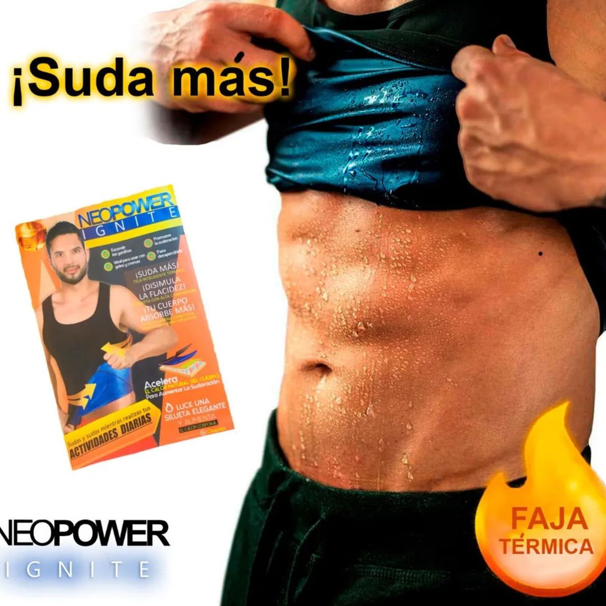 MOVI - Polera Reductora Sweat Shaper con Compresión y Efecto Sauna