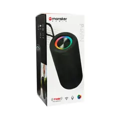 MONSTER - Parlante Bluetooth TWS Portatil 10W Negro P468 Audio