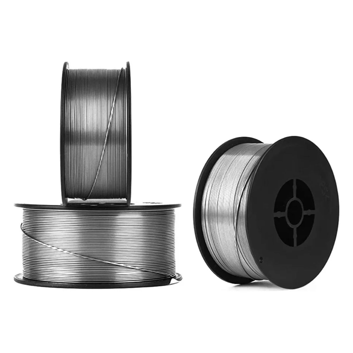 ATURE - Pack 3 Rollos De Soldadura Alambre Flux 0,8mm De 1kg