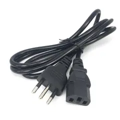 GENERICO - Cable De Poder PC 1800cm Negro Energia Fuente De Poder