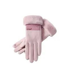 BLWOENS - Guantes de abrigo de invierno para mujeres - Rosa