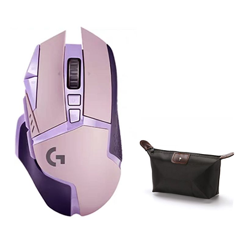 LOGITECH - Mouse Ratón inalámbrico Logitech G502 Lightspeed -Púrpura Y Estuche