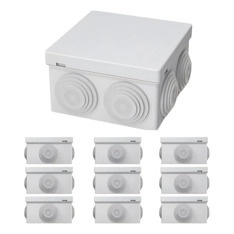 KUANGYE - Cajas Estancas Ip55 Para Conexiones En Exterior Cctv 10pcs