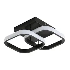 UMEXUS - Lámpara de Techo Cuadrada negro