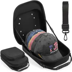 KUANGYE - Gorras Hombre Porta Gorras Porta Gorras Cap Carrier Negro