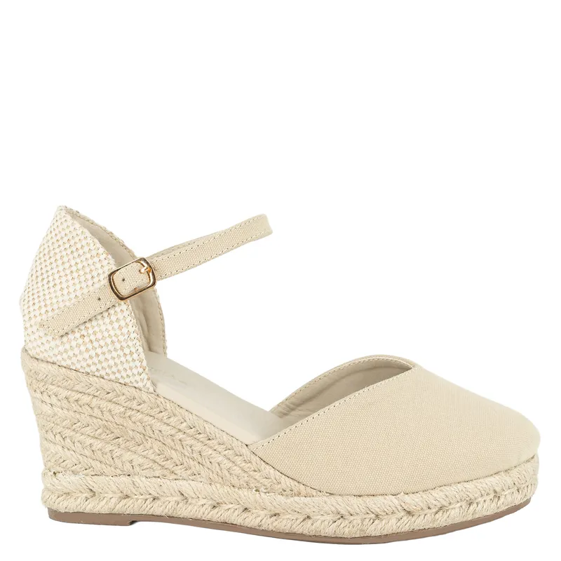 ALQUIMIA - Sandalia Yute Mujer Beige Sole Alquimia