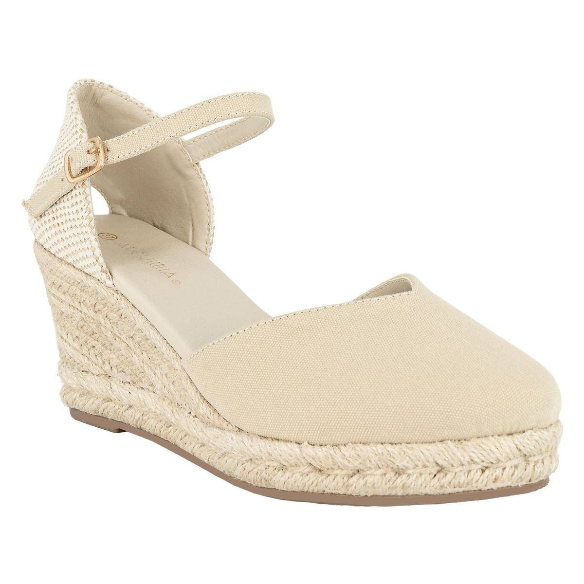 ALQUIMIA - Sandalia Yute Mujer Beige Sole Alquimia