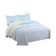 GENERICO - Quilt con sherpa 2 plaza gris