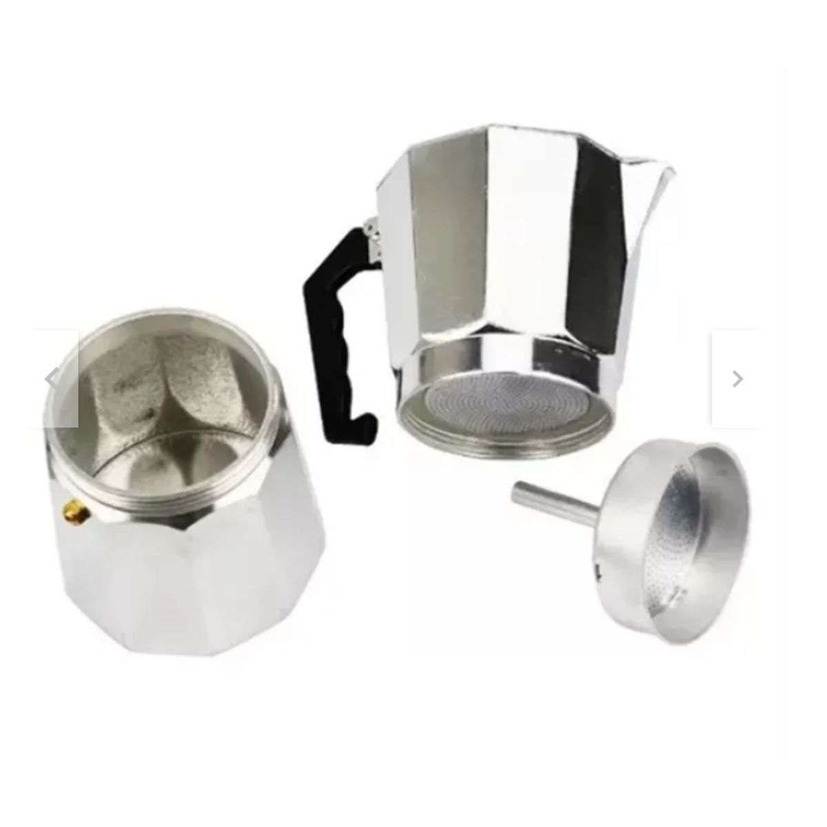 GENERICO - Cafetera Italiana 9 Tazas Cafetera Portatil Color Gris