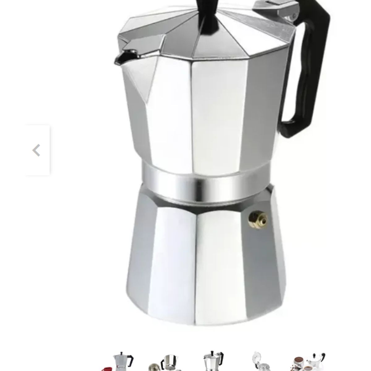 GENERICO - Cafetera Italiana 9 Tazas Cafetera Portatil Color Gris