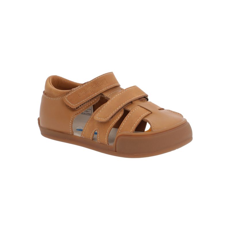 CALPANY - Sandalia Cuero Ergonómica Nino Kentucky Café CALPANY