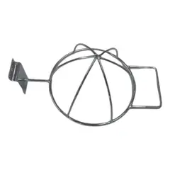 GENERICO - Pack 4 Gancho Para Jockeys Gorros Metal Para Panel Ranurado