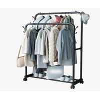 Perchero Organizador Colgante De Ropa Color Negro