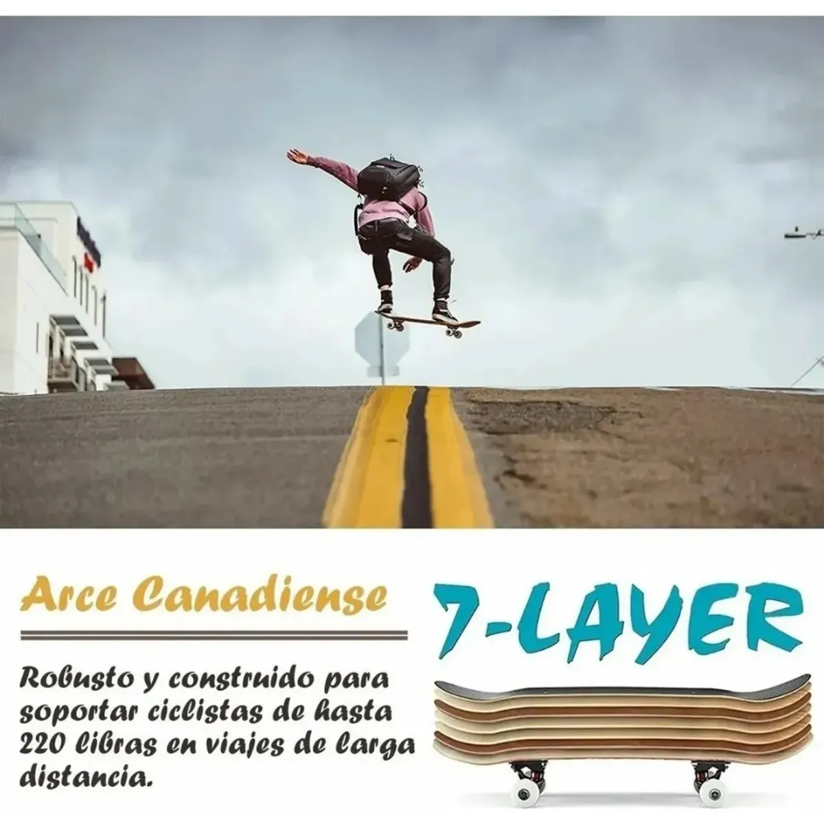 MUNDO MAGIA - Patineta Para Principiantes Adultos Adolescentes Skateboard