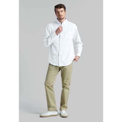 Imagen 2 del producto Camisa Sport Lino Lowell Blanco