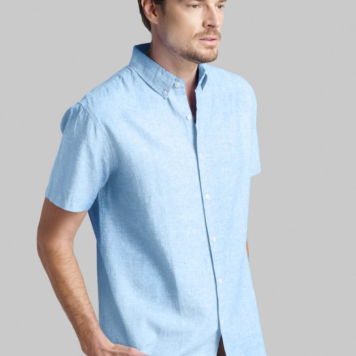 FEROUCH - Camisa Sport Atlanta Celeste Ferouch