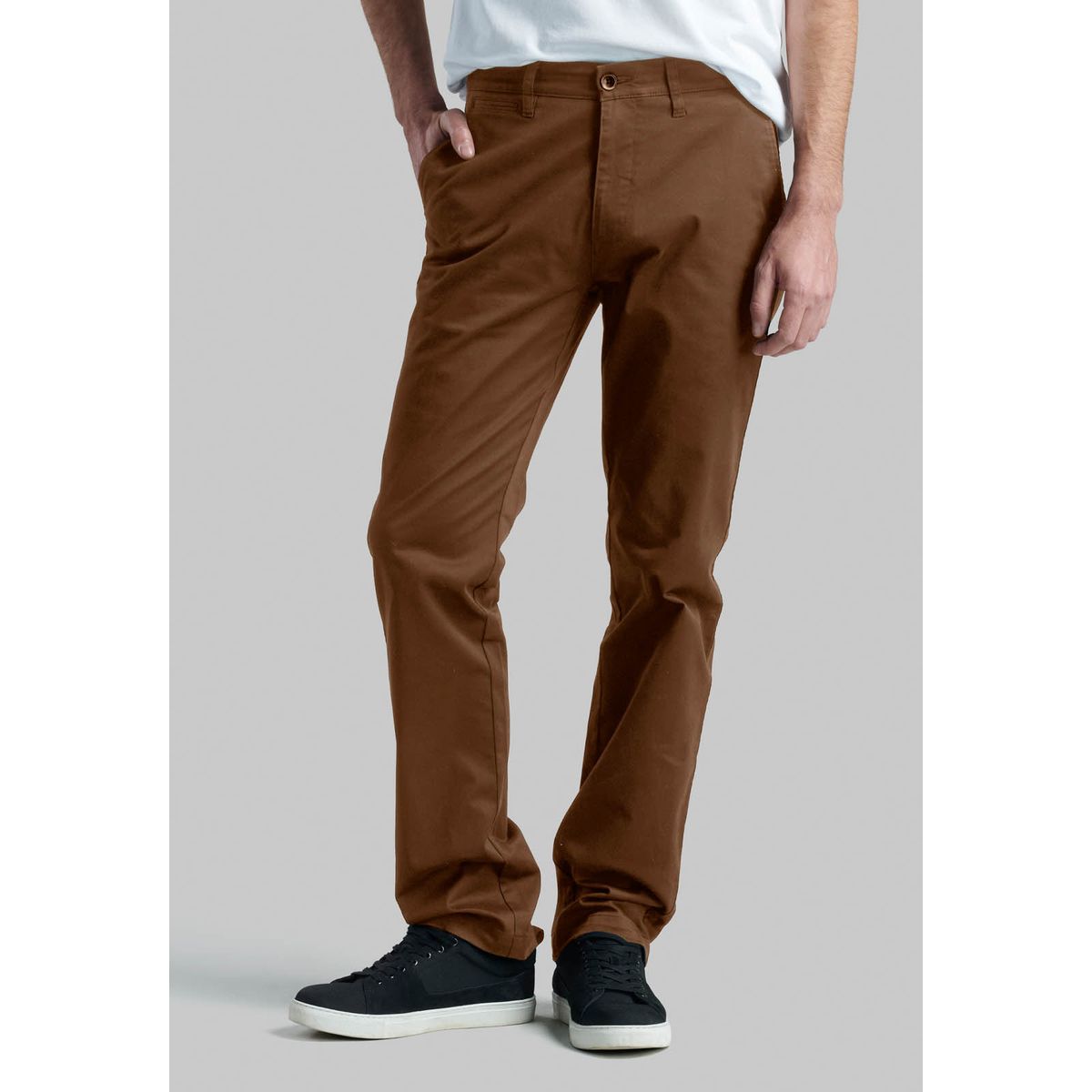 FEROUCH - Pantalón Twill Without Pleats L/33 Business Café Ferouch
