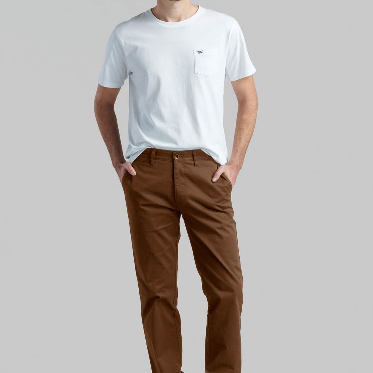 FEROUCH - Pantalón Twill Without Pleats L/33 Business Café Ferouch