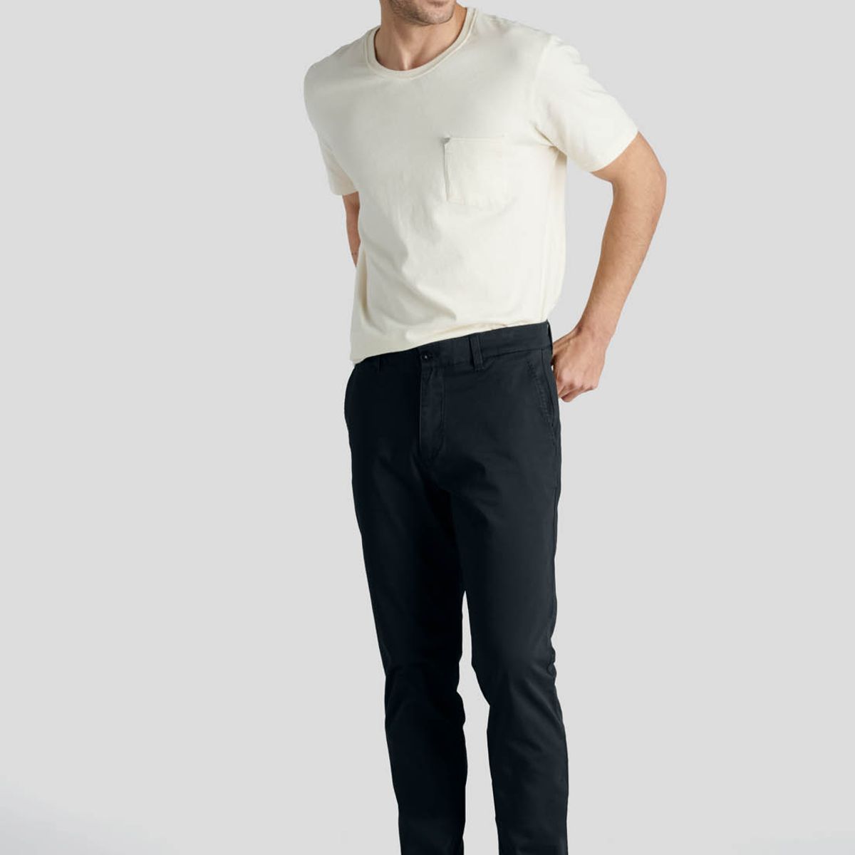 NEW MAN - Pantalón Bagneaux Slim Heritage Negro New Man