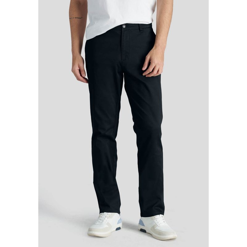 NEW MAN - Pantalón Bagneaux Regular Heritage Negro New Man