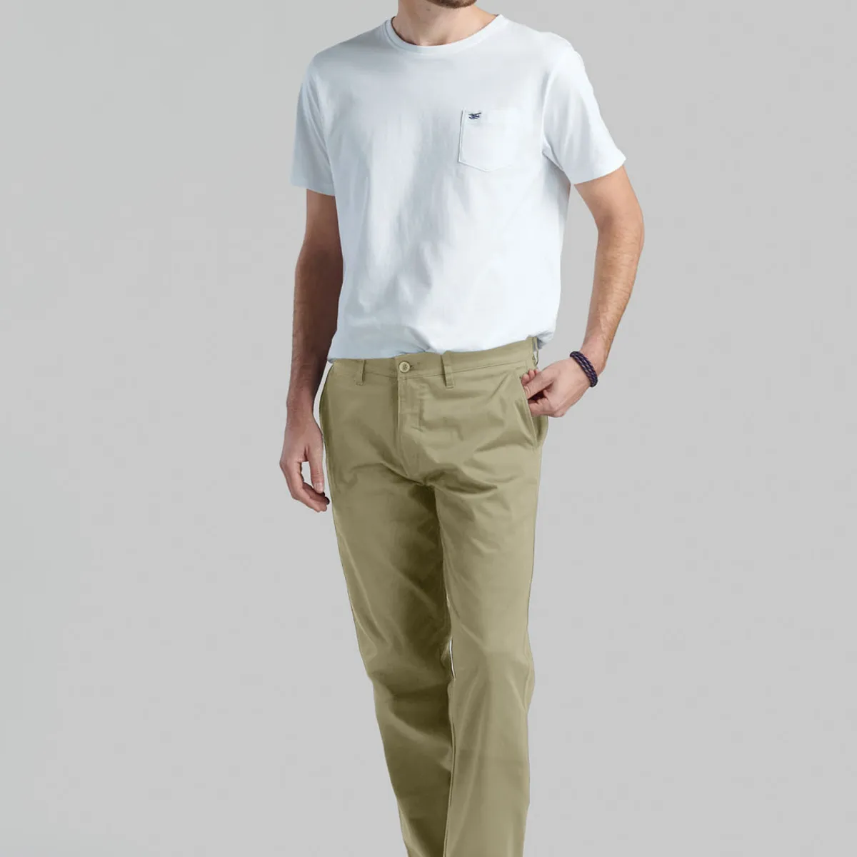 FEROUCH - Pantalón Twill Without Pleats L/33 Business Beige Ferouch