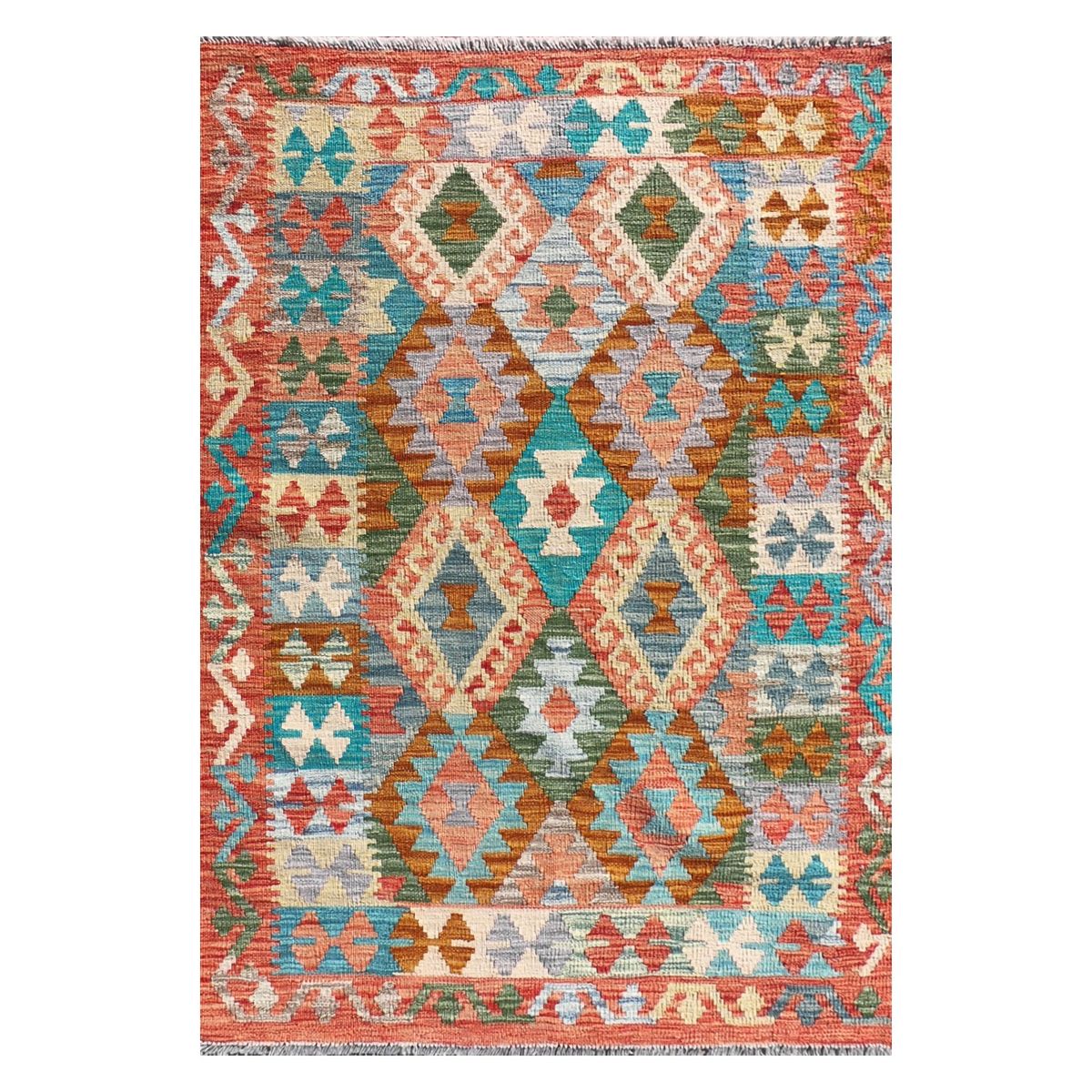 CONSORCIO PERSA - Alfombra lana kelim Kashkuli de 1.50 x 1.00 mts., 0381