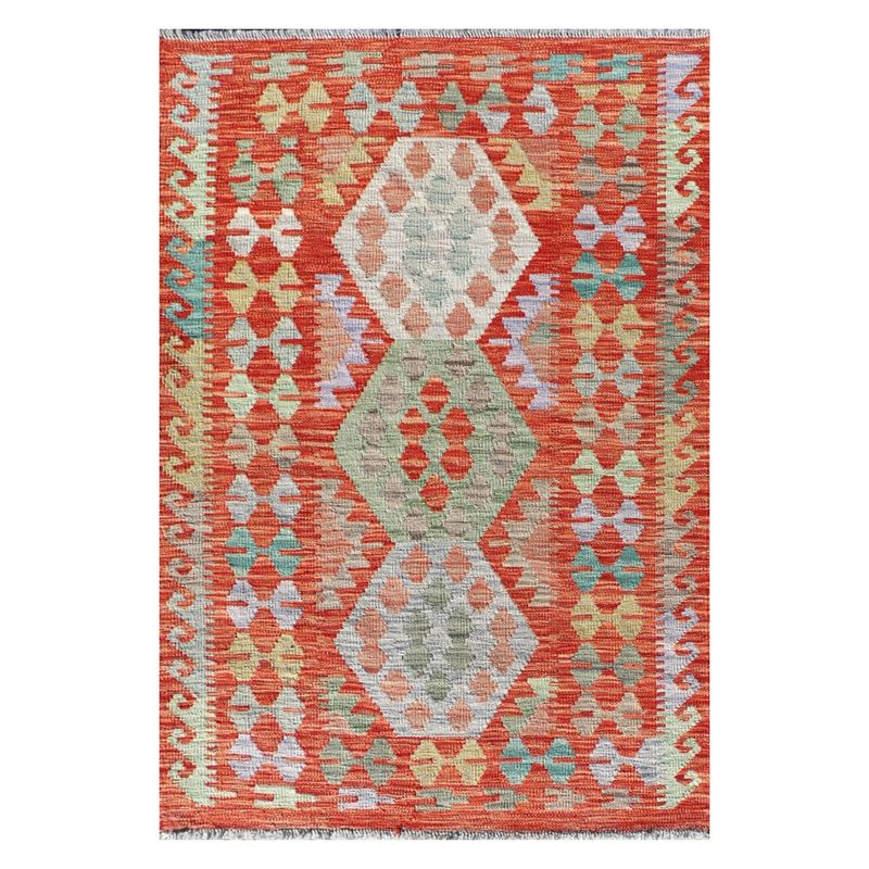 CONSORCIO PERSA - Alfombra lana kelim Kashkuli de 1.50 x 1.00 mts., 0369