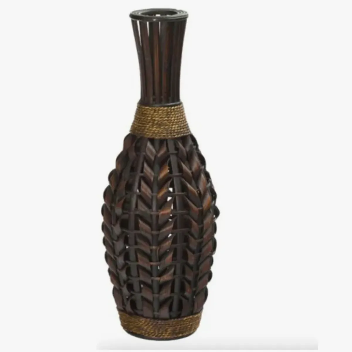 GENERICO - Florero Jarron Decorativo Florero Trenzado Moderno 85cm