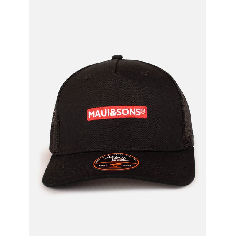 MAUI AND SONS - Jockey Mesh Off Trucker Negro Hombre Maui And Sons