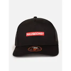 MAUI AND SONS - Jockey Mesh Off Trucker Negro Hombre