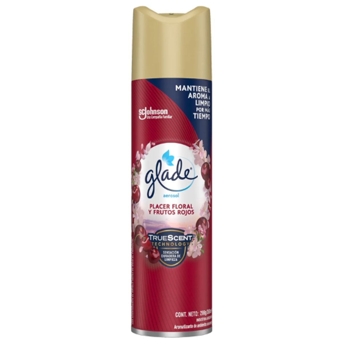 GLADE - Glade Desodorante Ambiental Placer Floral y Frutos Rojos Aerosol 360 ml