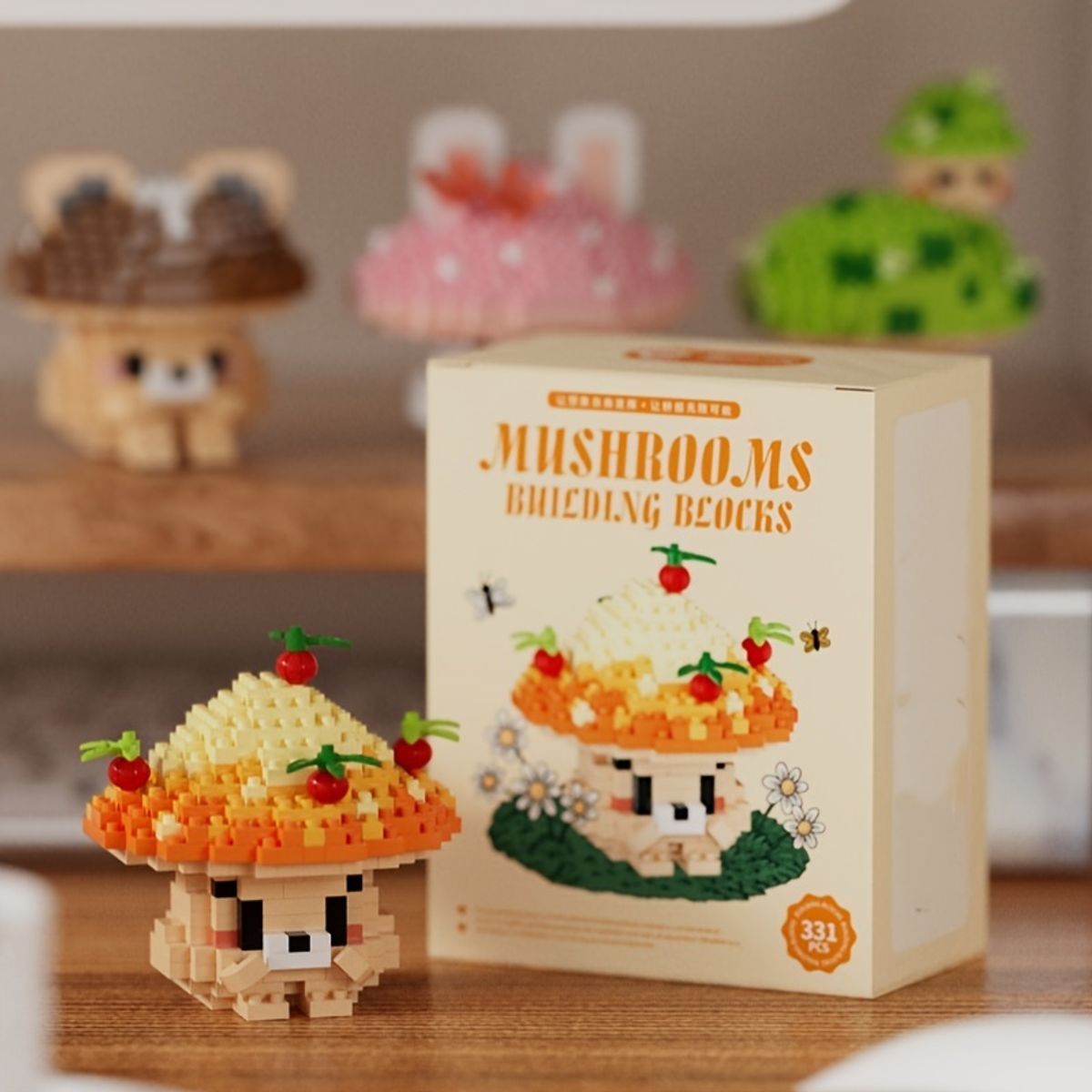 VATYERTY - Mini bloques de construcción de hongos