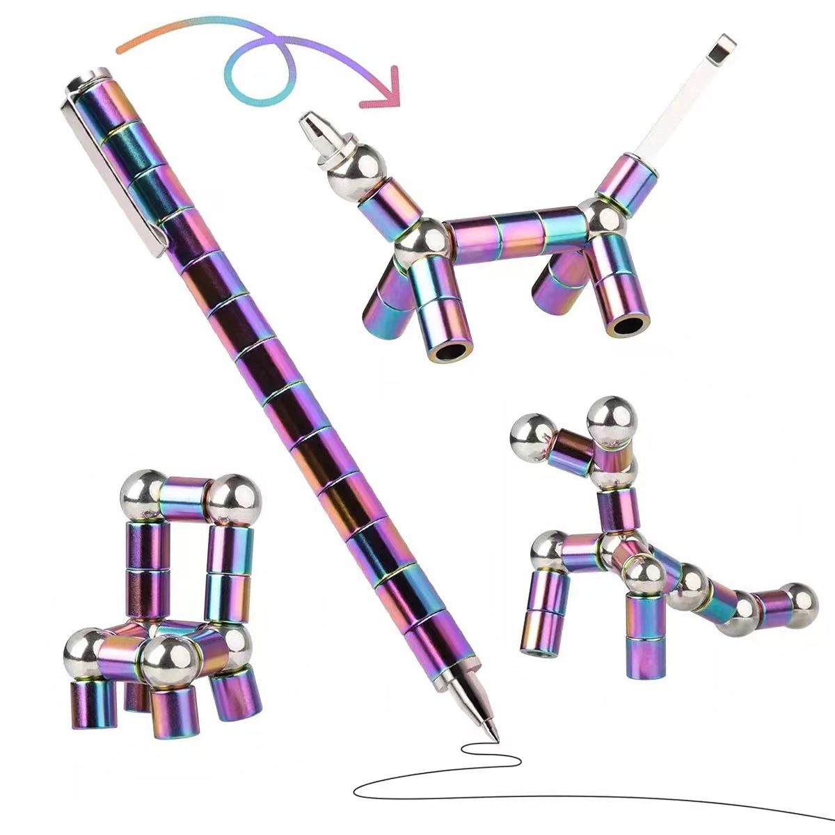 VATYERTY - Bolígrafo magnético antiestrés - Regalo de descompresión