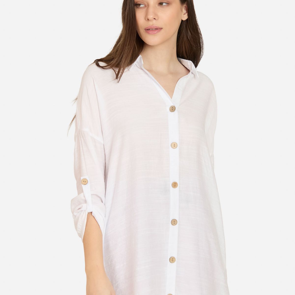 MAUI AND SONS - Blusa Pumix Blanco Mujer Maui And Sons