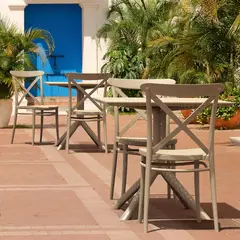 DECO EXTERIOR - 4 Sillas de exterior Cross - Arena