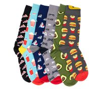 12 Pares De Calcetines De Algodon Con Diseños Surtidos - Unisex