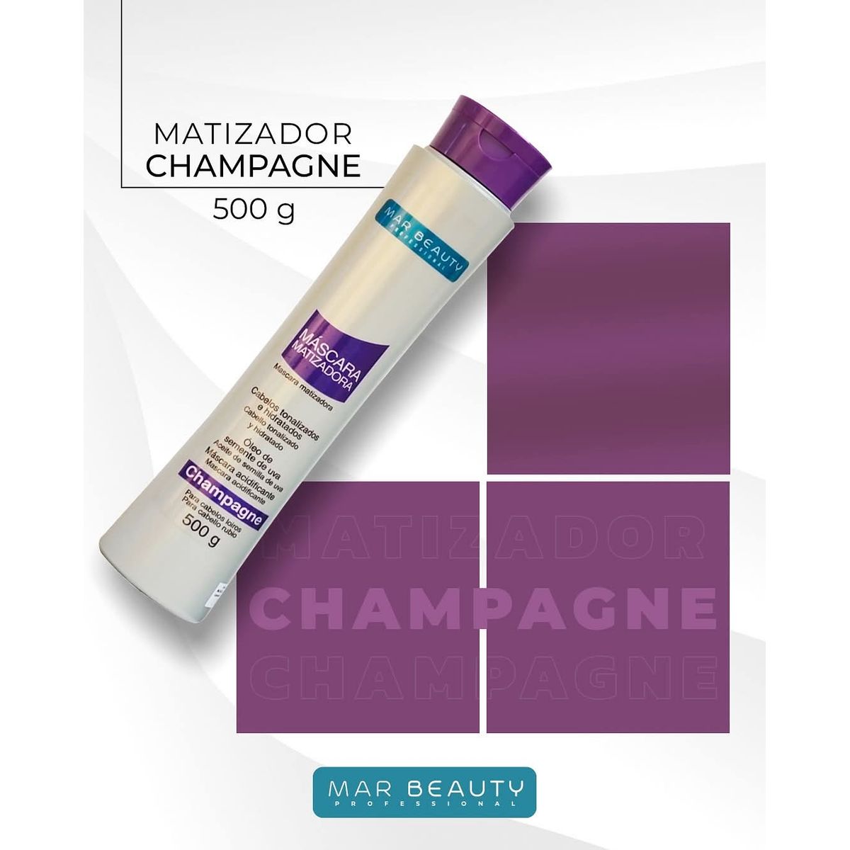 MAR BEAUTY - MASCARA MATIZADORA CHAMPAGNE DE 500G MAR BEAUTY