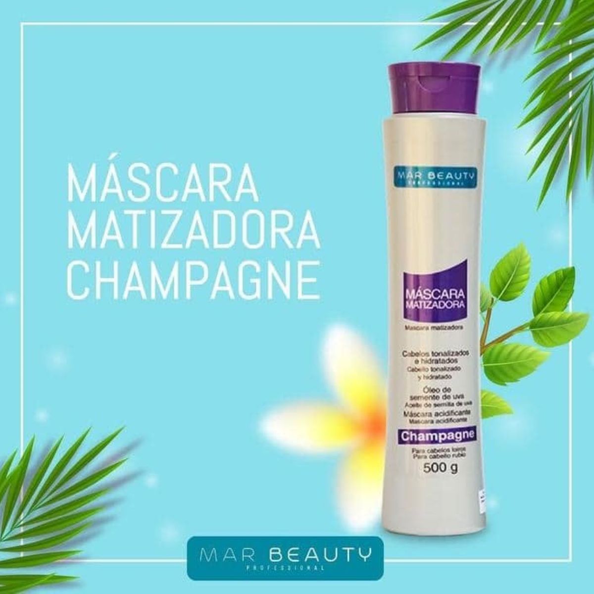 MAR BEAUTY - MASCARA MATIZADORA CHAMPAGNE DE 500G MAR BEAUTY