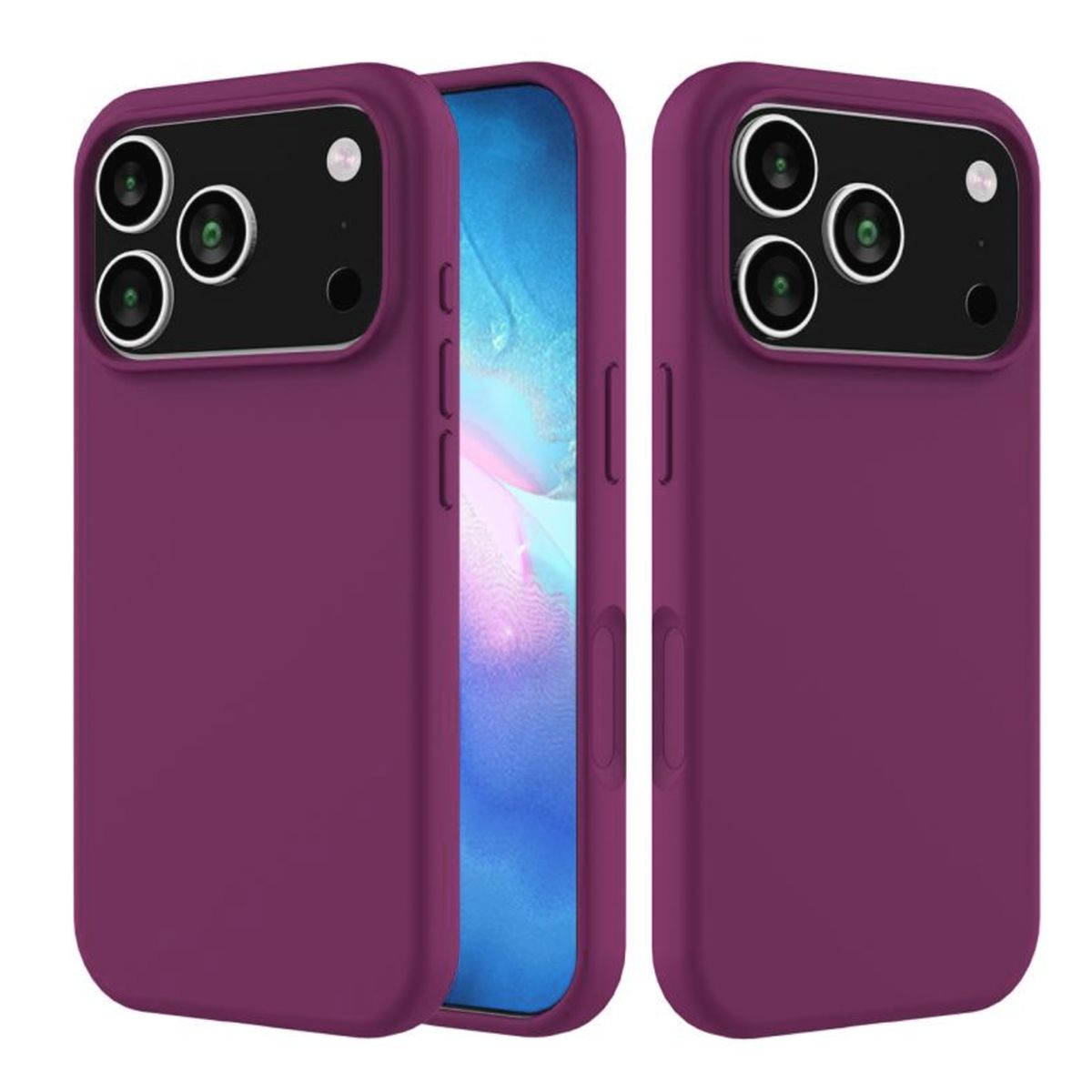 JOIGO - Carcasa Funda Para IPhone 17 Pro Goma Morado