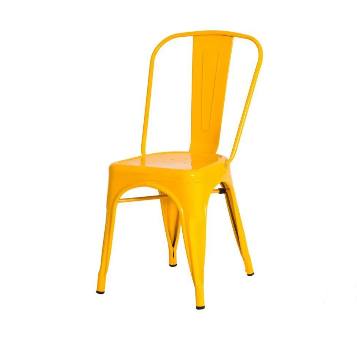 HABITA2 CHILE - Silla tolix metálico para comedor - Amarilla
