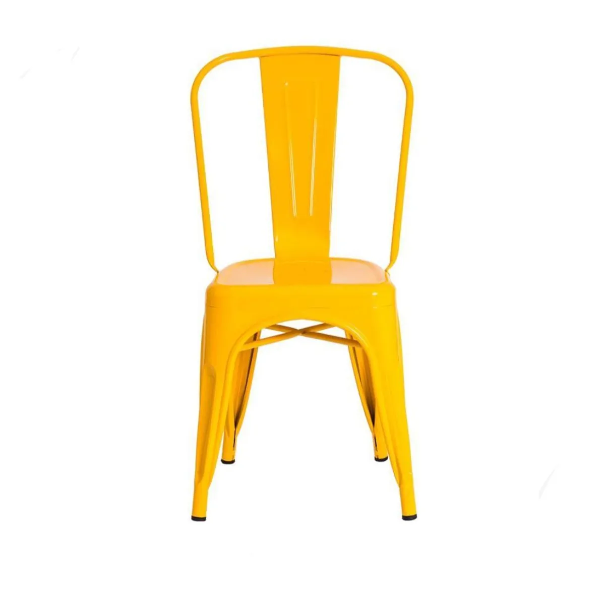 HABITA2 CHILE - Silla tolix metálico para comedor - Amarilla