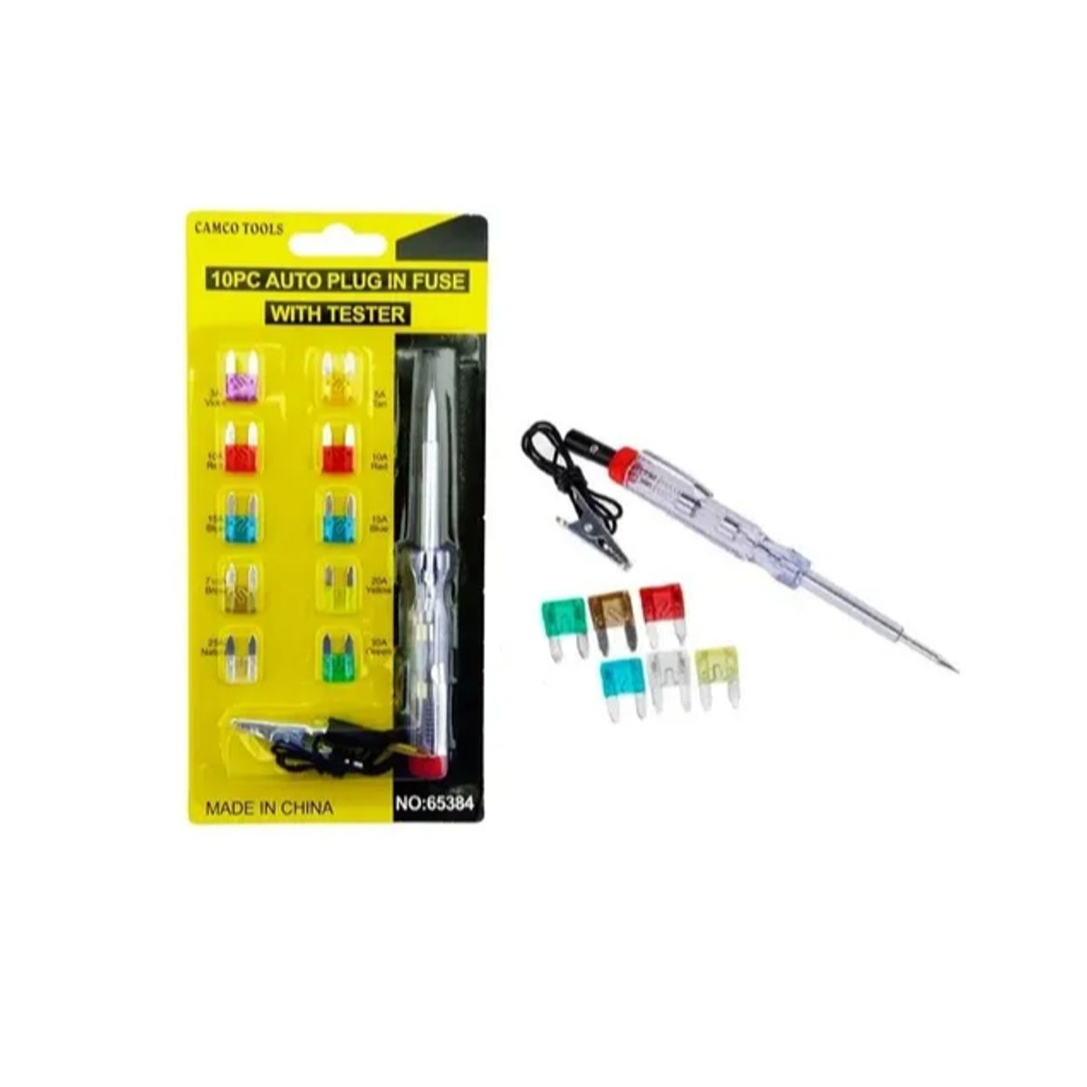 Kit Mini Fusibles  Probador De Corriente Fusibles De Auto, marca GENERICO - Foto Principal