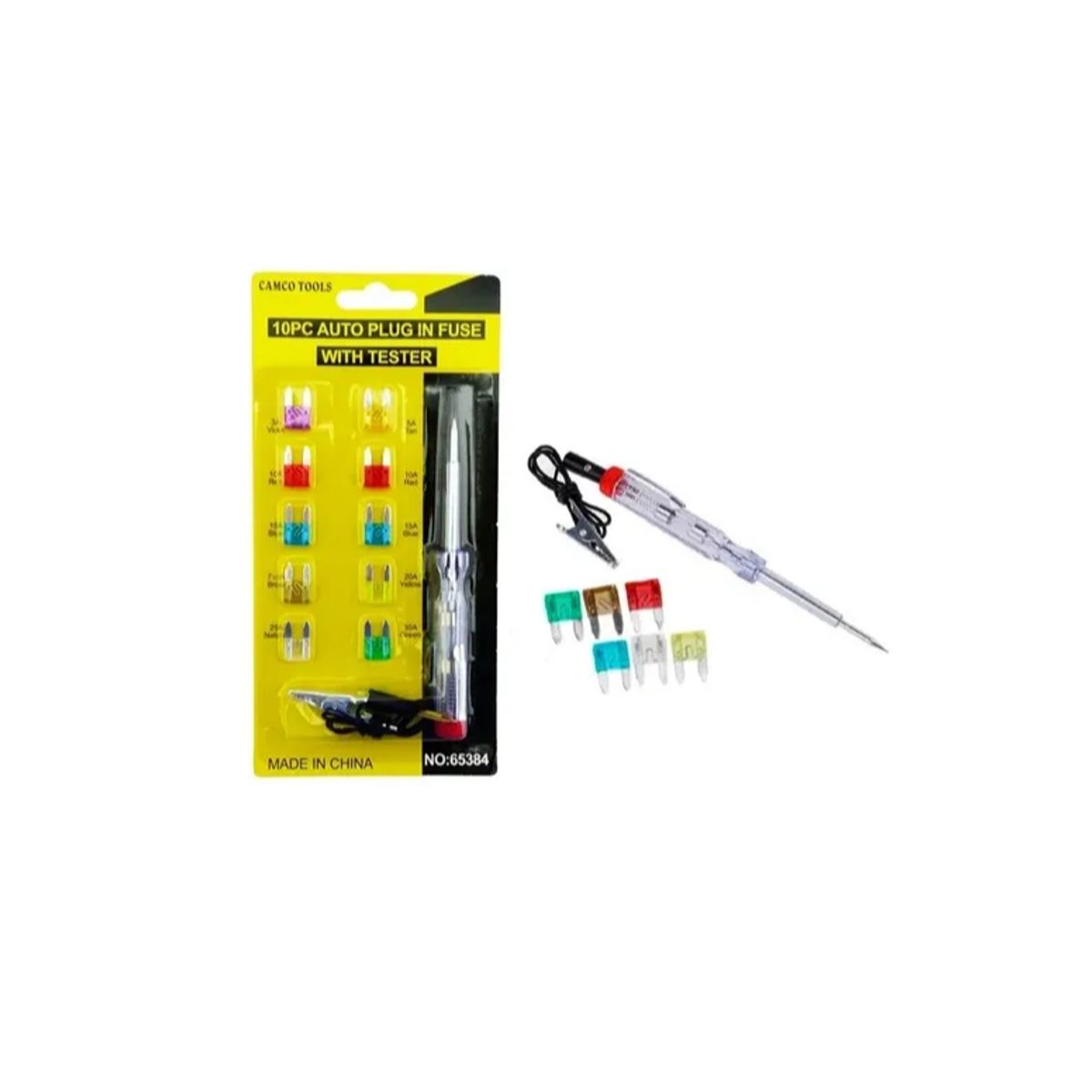 Kit Mini Fusibles  Probador De Corriente Fusibles De Auto, marca GENERICO - Foto Principal