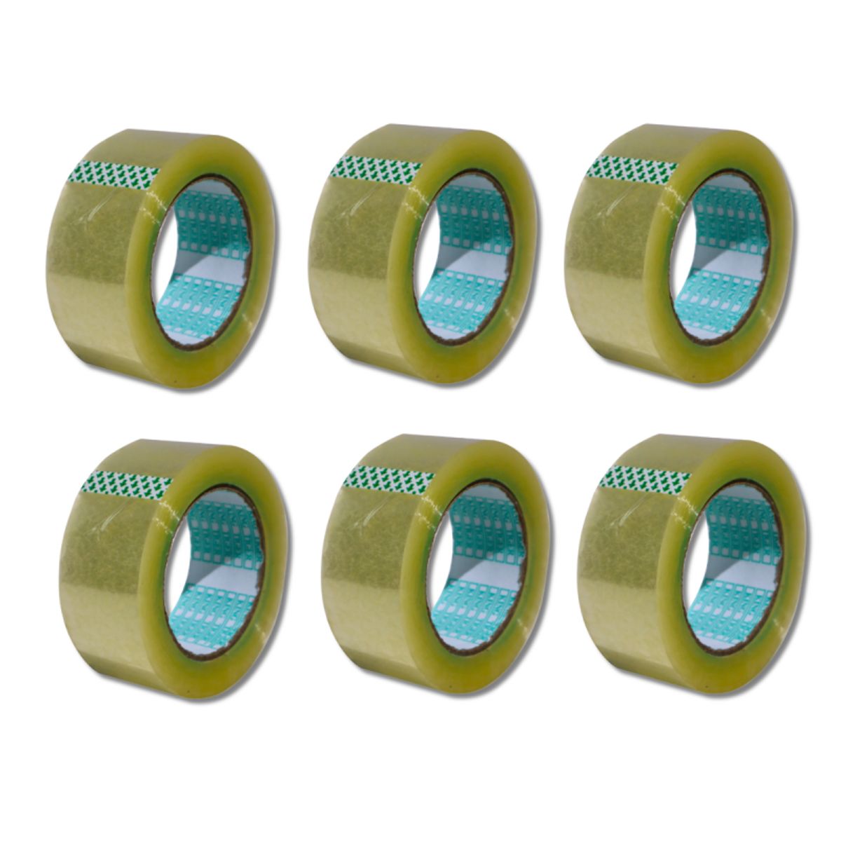 CITYSHOP - Pack 6 Cintas Transparentes: 4,5 Cm De Ancho, 100 Metros