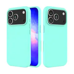 JOIGO - Carcasa Funda Para IPhone 17 Pro Goma Turquesa