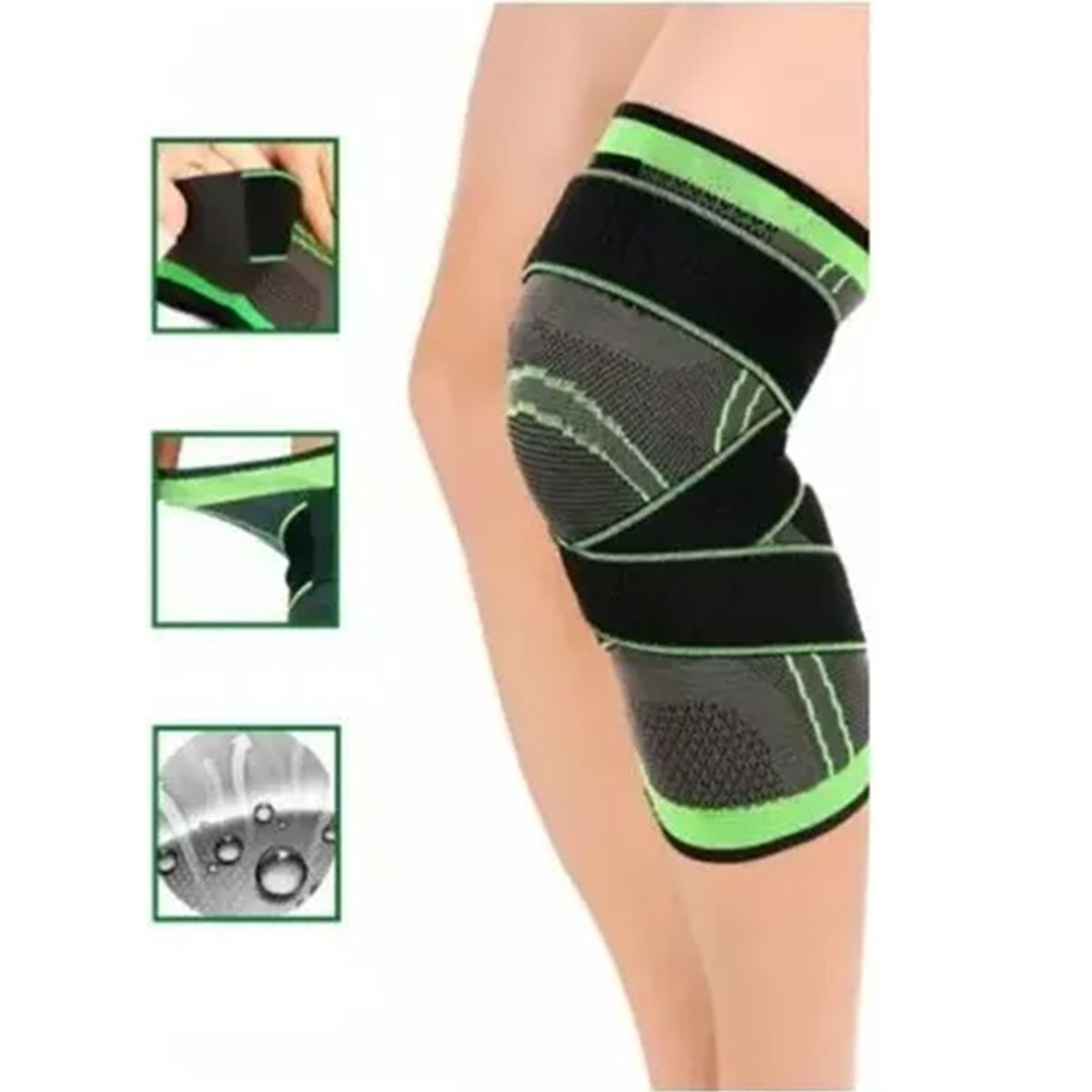 GENERICO - Rodillera Elastica Compresion Gym Correr Deportes Ortopedica