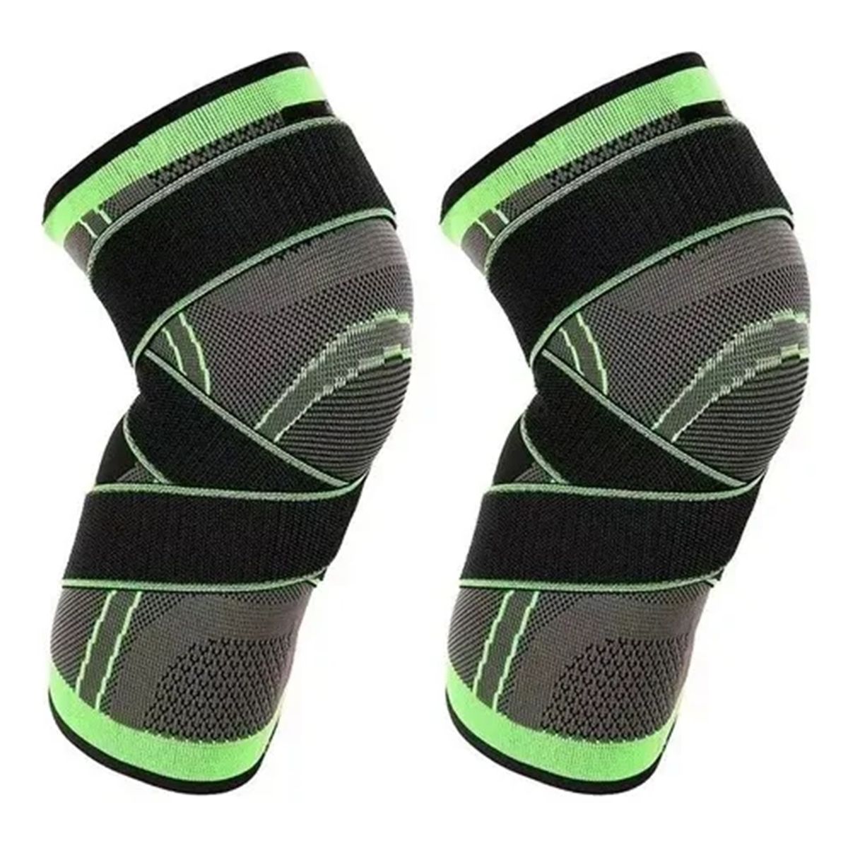 GENERICO - Pack X2 Rodillera Elastica Compresion Gym Correr Deportes Ortopedica