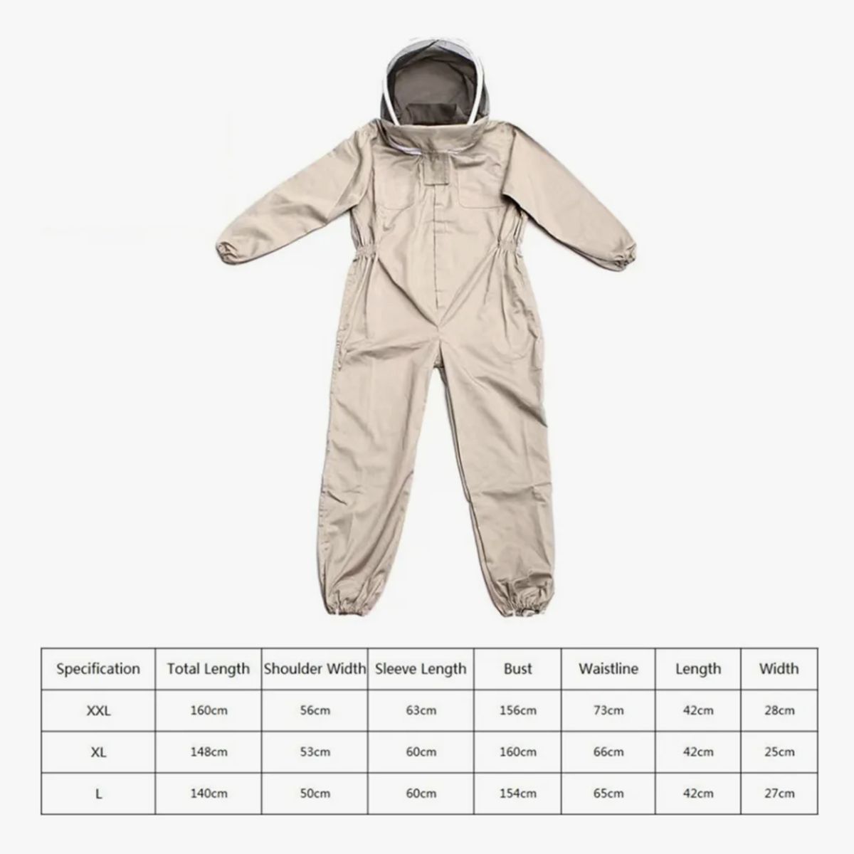 ATLAS - Ventilable Trajes De Zalea Para Apicultura XL