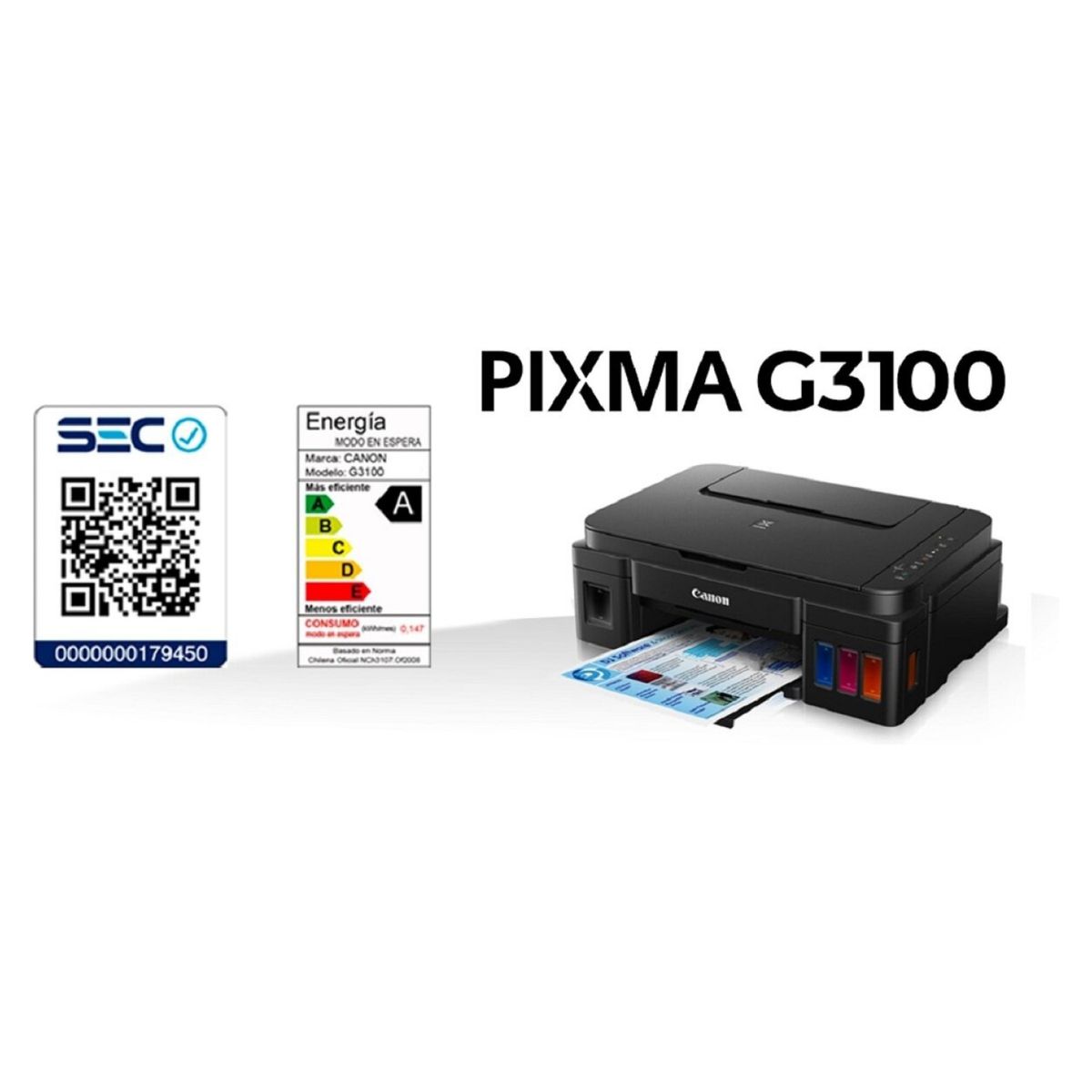 CANON - Multifuncional Canon Pixma G-3100 Wifi